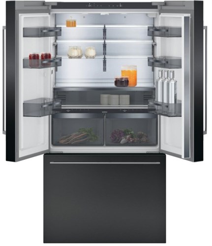 Tủ lạnh kiểu Pháp Gaggenau RY295350, 200 series, 573 lít, inox đen