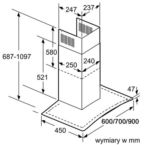 MÃ¡y HÃºt MÃ¹i Bosch DWA06E651 