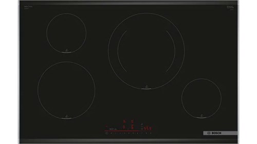 Bếp từ Bosch PIE875HC1E series 6 - 4 vùng nấu - màu đen, viền thép không gỉ