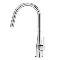 Vòi rửa bát rút dây Curva Chrome