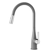 Vòi rửa bát rút dây Curva Grey