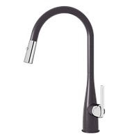 Vòi rửa bát rút dây Curva Black