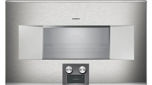 Lò nướng kèm hấp âm tủ Gaggenau BS484112 400 series- Thép không gỉ - 50L -Bản lề cửa bên phải