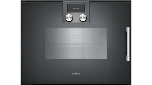 Lò nướng kèm hấp âm tủ Gaggenau BSP271101 200 series -Màu than chì - 50L - Bản lề cửa bên phải