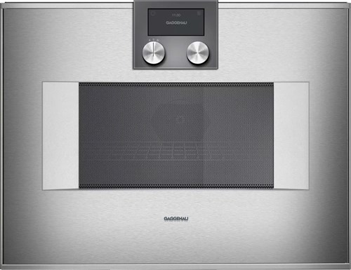 Lò nướng kết hợp vi sóng âm tủ Gaggenau BM450110 400 series-Thép không gỉ-50L -Bản lề cửa bên trái