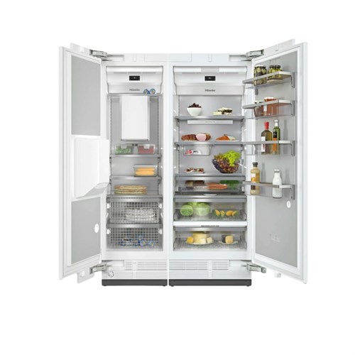 Bộ tủ lạnh kết hợp Miele MasterCool K 2802 Vi -  F 2672 Vi -  Làm đá tự động - Lấy nước ngoài