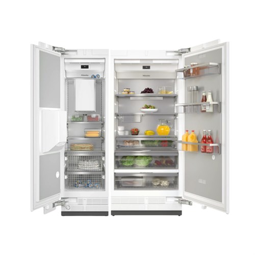 Bộ tủ lạnh kết hợp Miele MasterCool K 2902 Vi - F 2672 Vi -  Làm đá tự động & Lấy nước ngoài