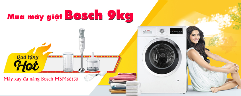 Mua máy giặt - Tặng máy xay đa năng Bosch