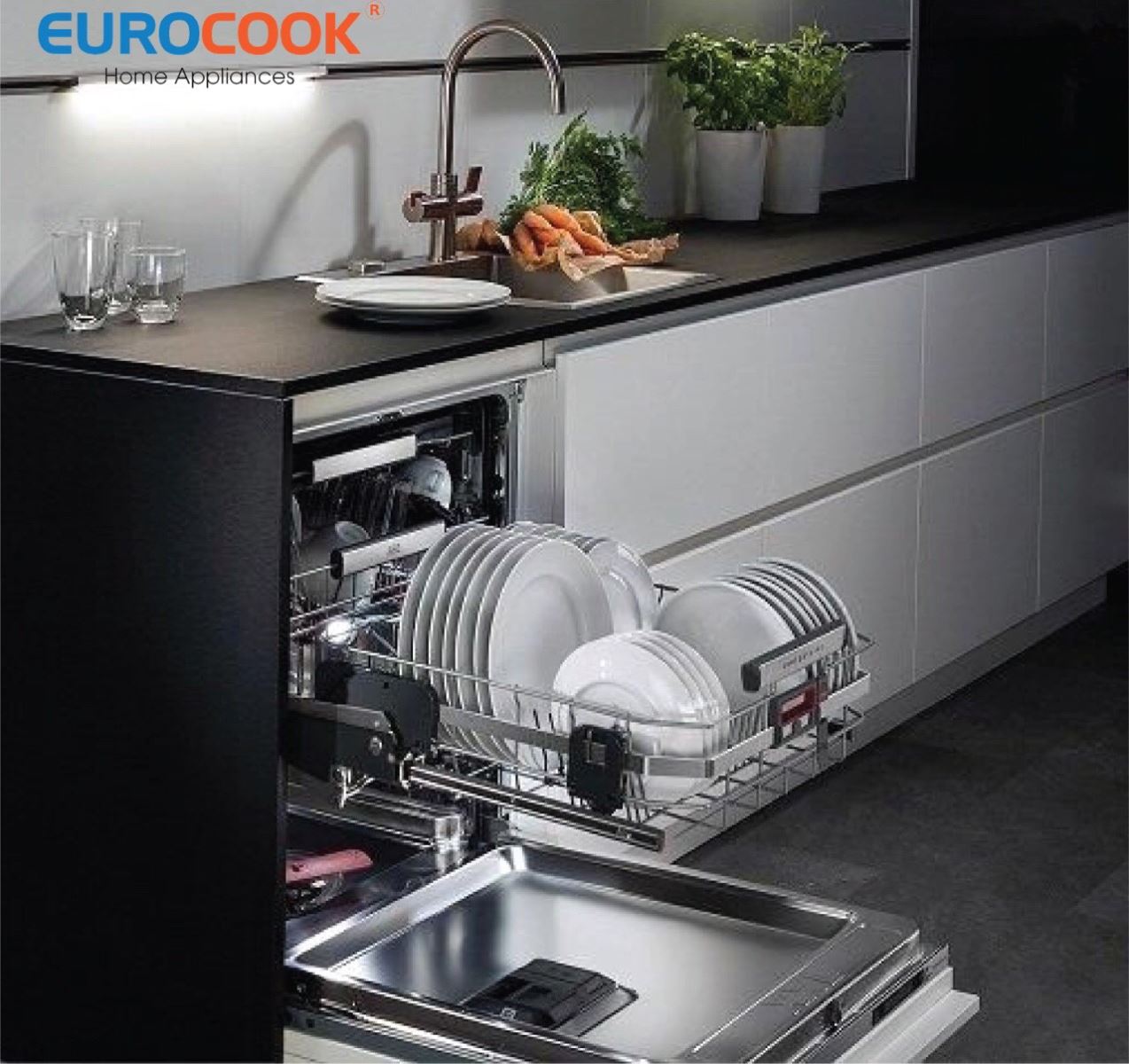 Máy rửa bát Bosch SMS46MI05E lắp âm tủ Máy rửa bát Bosch SMS46MI05E lắp âm tủ
