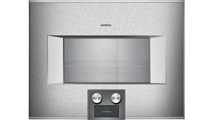 Lò nướng kèm hấp âm tủ Gaggenau BS455111 400 series -Thép không gỉ - 50L - Bản lề cửa bên trái