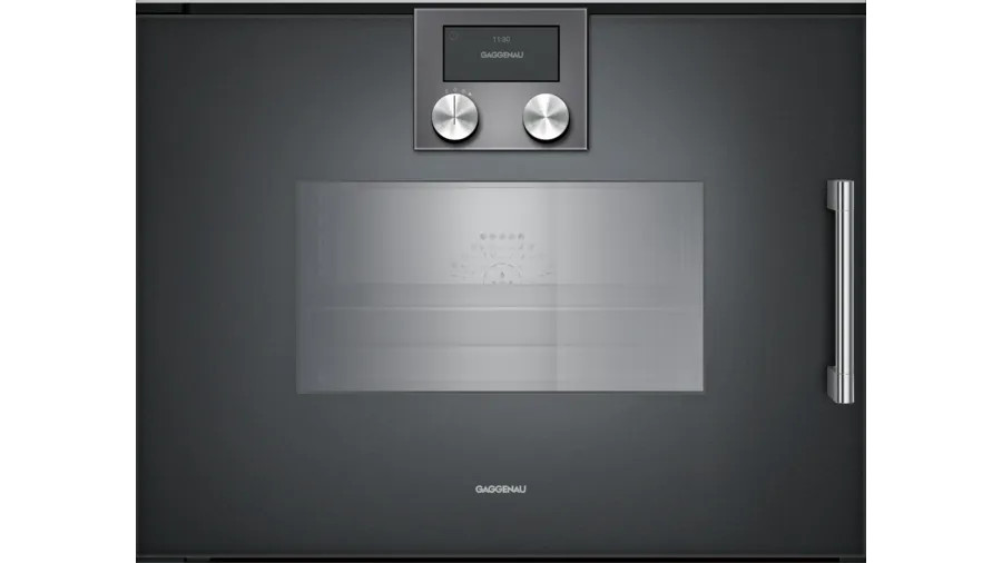 Lò nướng kèm hấp âm tủ Gaggenau BSP271101 200 series -Màu than chì - 50L - Bản lề cửa bên phải