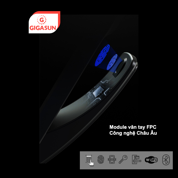 Khóa cửa thông minh Gigasun X6 Khóa cửa thông minh Gigasun X6