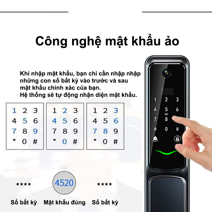 Khóa cửa thông minh Gigasun X6 Khóa cửa thông minh Gigasun X6