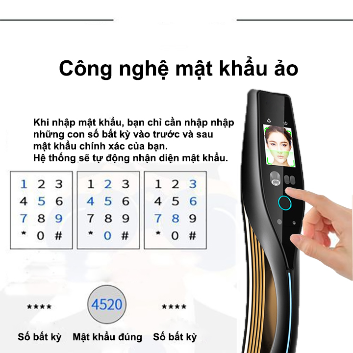 Khóa cửa thông minh Gigasun X8 Khóa cửa thông minh Gigasun X8